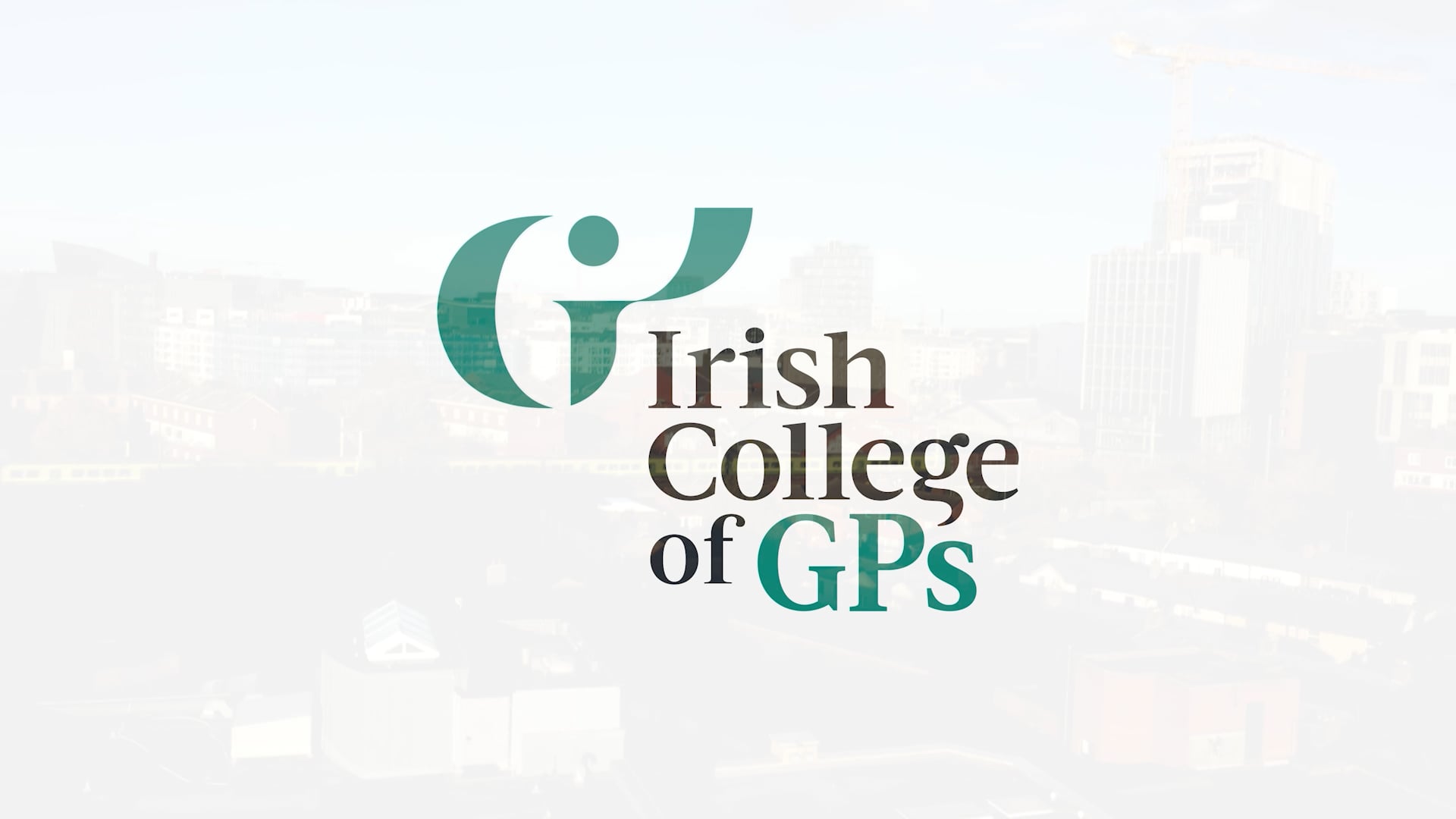 College logo blurred into the buildings